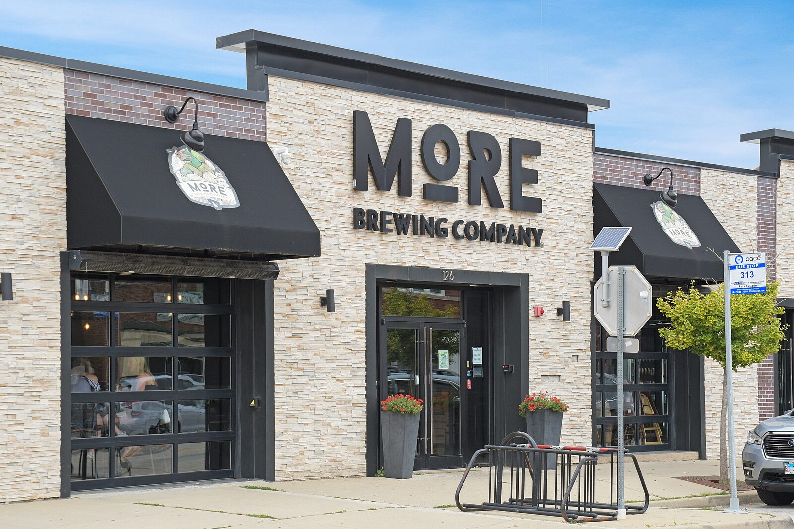 More Brewing Company craft brewery storefront near The Union